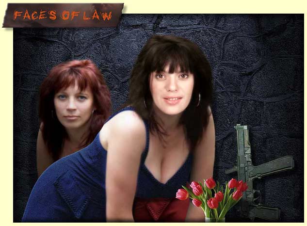 Girls, flowers and weapon